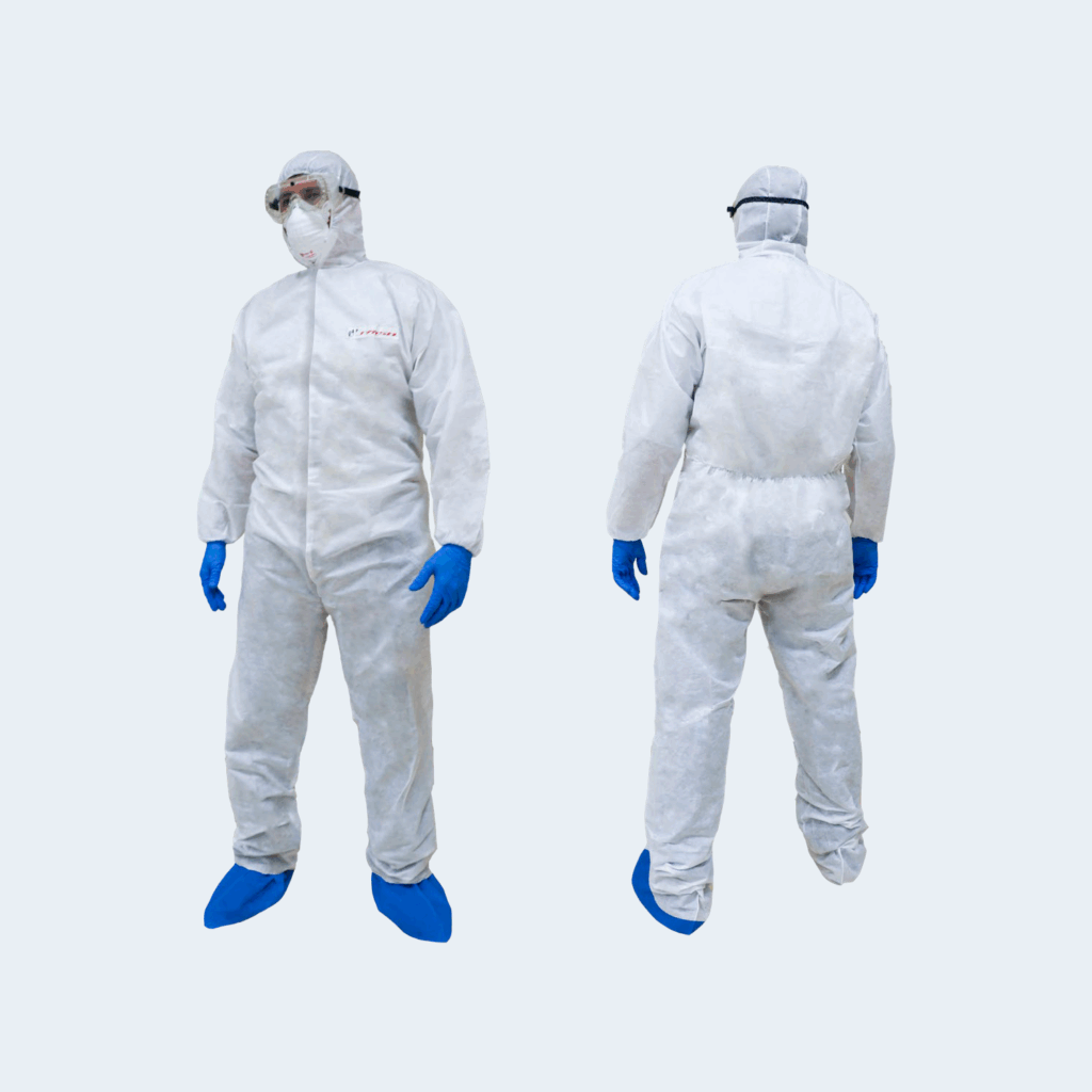Overol desechable para cuerpo completo